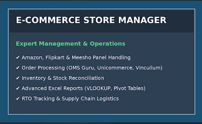 be your expert ecommerce warehouse and portal manager