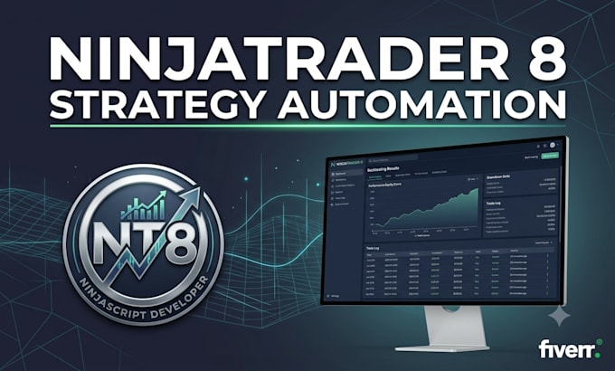 develop and optimize ninjatrader 8 trading strategies and bots in ninjascript