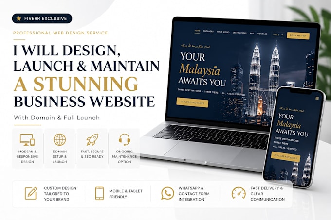design and launch a website for you