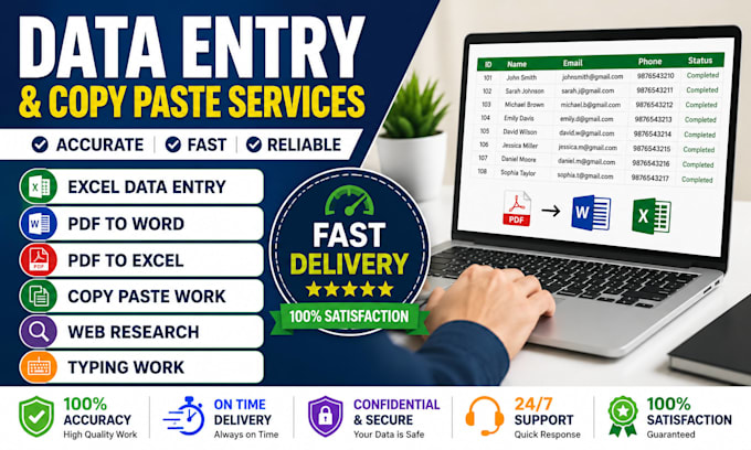 do fast data entry and copy typing