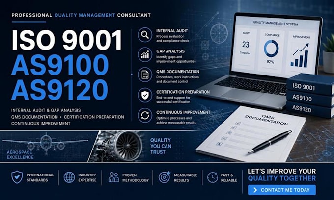 review and improve iso9001 as9100 quality documentation