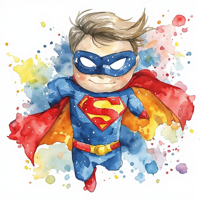 make amazing custom super hero portrait