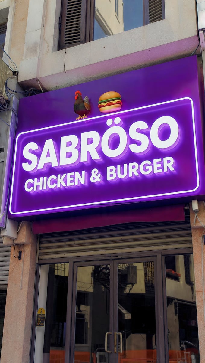 design realistic 3d shop sign board mockup