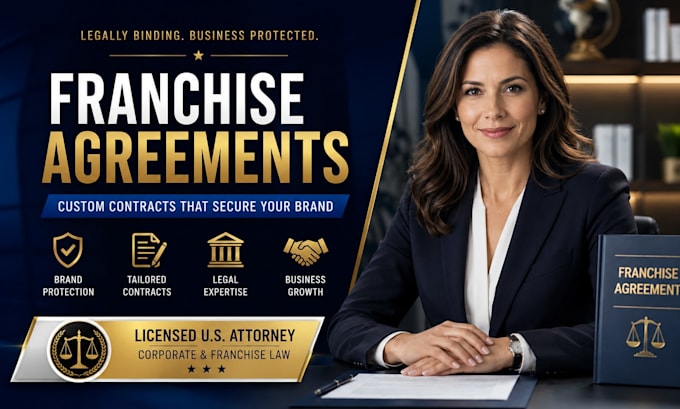 prepare a professional USA franchise agreement contract
