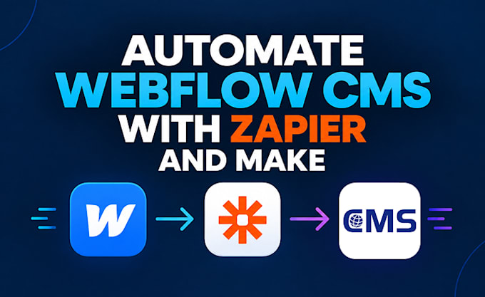 automate webflow cms with zapier and make
