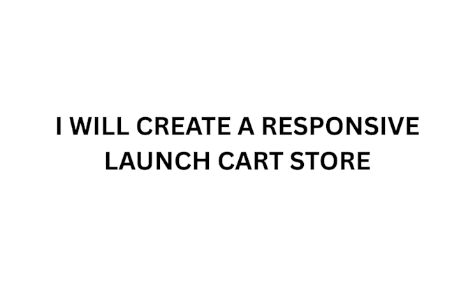 create a launch cart website