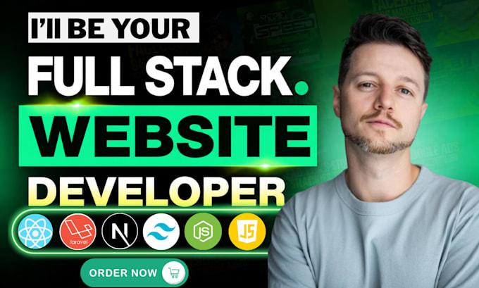 do custom full stack website development react website backend web developer