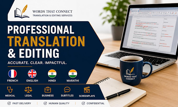 translate , copy edit , post edit business documents