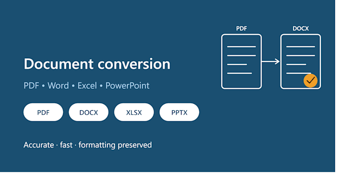 convert PDF to word, excel or powerpoint and back