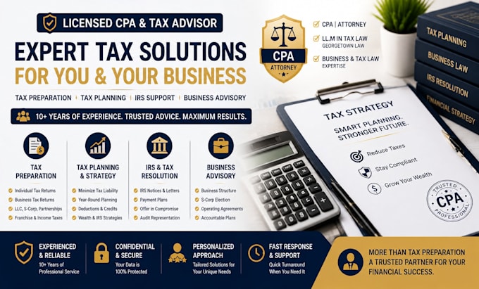be your trusted CPA lawyer and tax advisor
