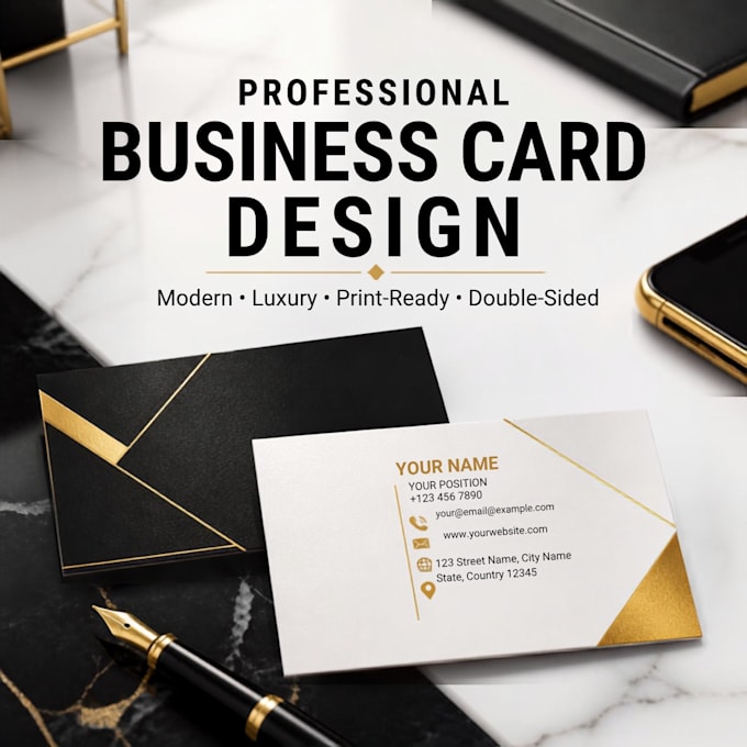 design a modern professional business card