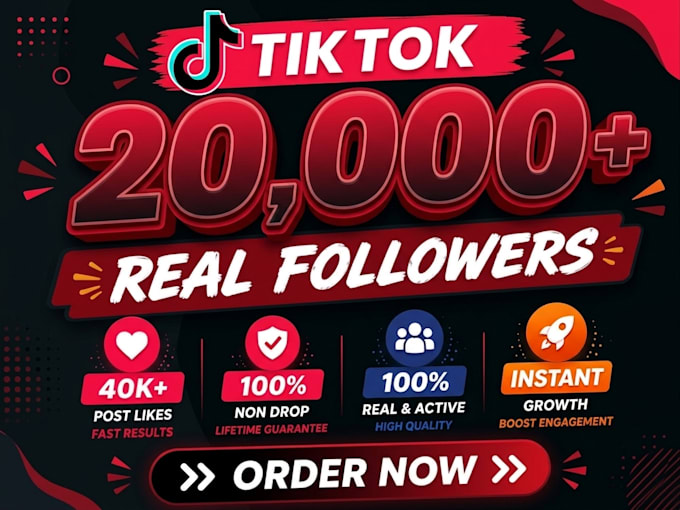 grow tiktok followers with 1000 percent real users