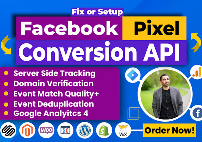 setup facebook pixel conversion API, fix meta pixel, server side tracking by GTM