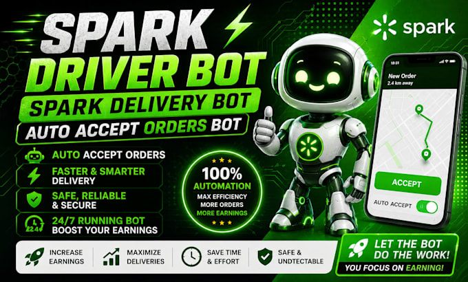 create doordash bot, instacart bot, amazon flex, spark driver bot for business