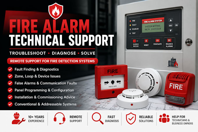 troubleshoot and help fix your fire alarm or fire detection system remote