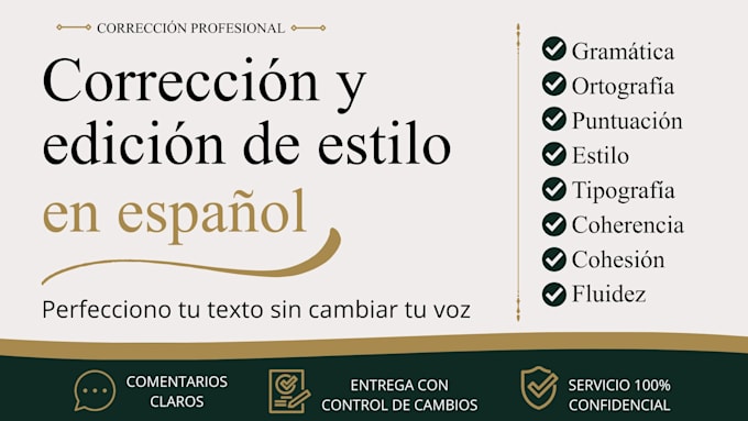 proofread and edit your spanish text