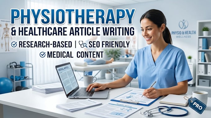 write physiotherapy, rehabilitation, and fitness articles