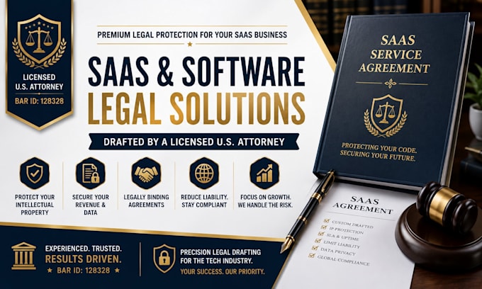 prepare a bespoke saas agreement for your software business