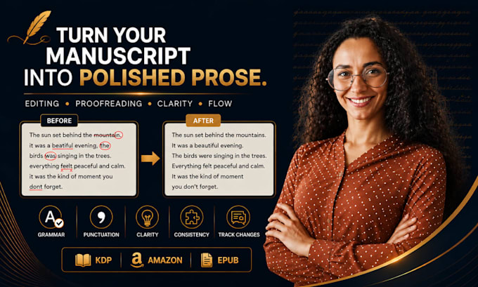 edit and proofread your book or manuscript