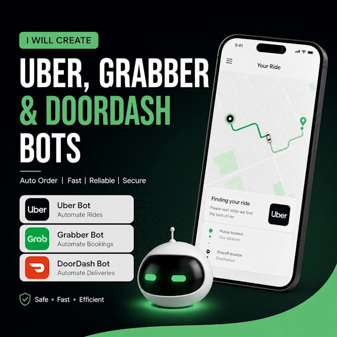create doordash bot spark bot uber bot bot lyte grabber bot for your business