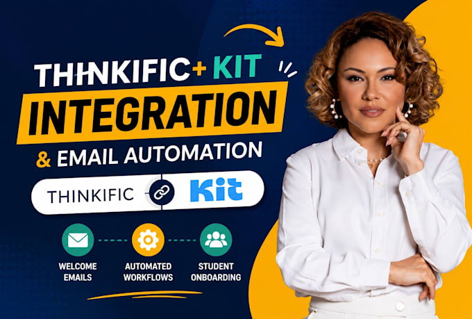 setup thinkific email automation ,thinkific landing page convert kit integration