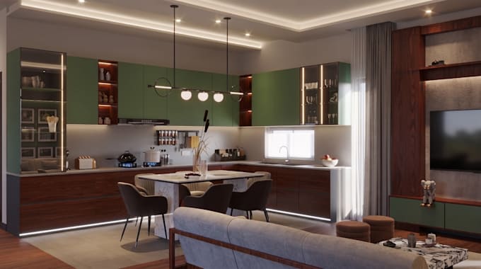 exterior and interior rendering using 3d max with corona
