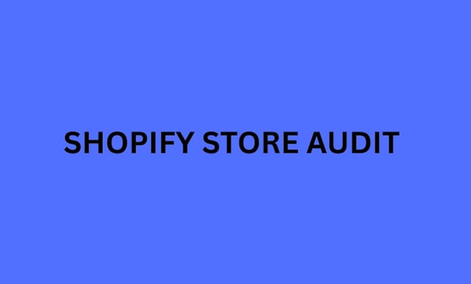 do shopify audit for your store