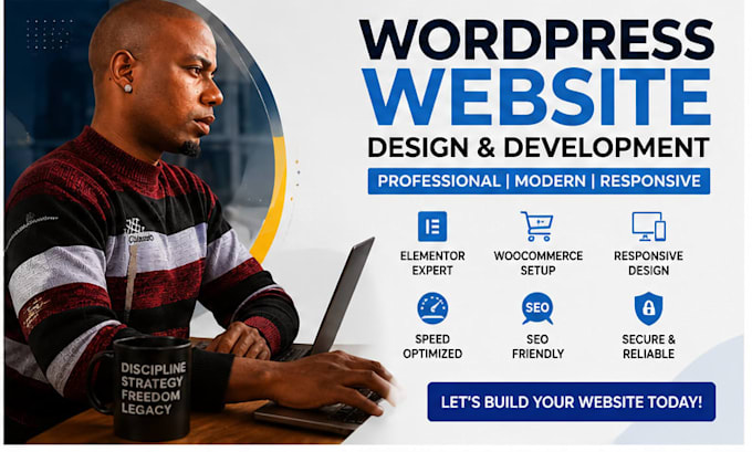 build a wordpress website with elementor