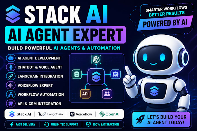 build stack ai ai agent chatbot workflow automation langchain voiceflow