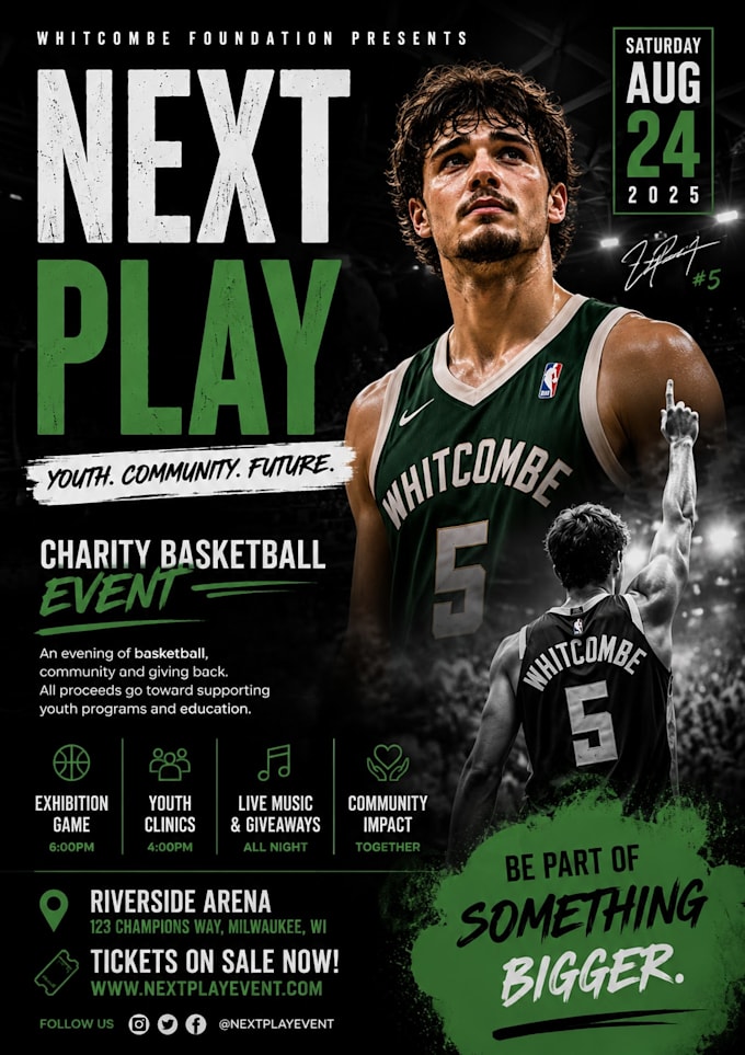 design professional flyers, posters, and event graphics