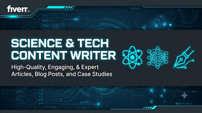 be your science and technology content writer
