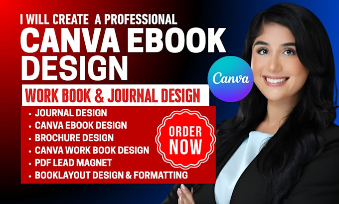 design canva ebook design, canva workbook, canva ebook and canva template design