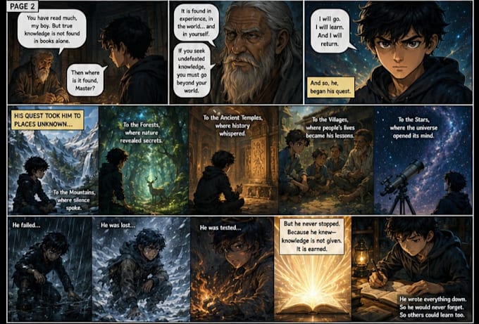 create ai images, prompt, comics