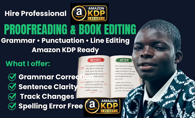 professionally proofread and edit your document for grammar and clarity