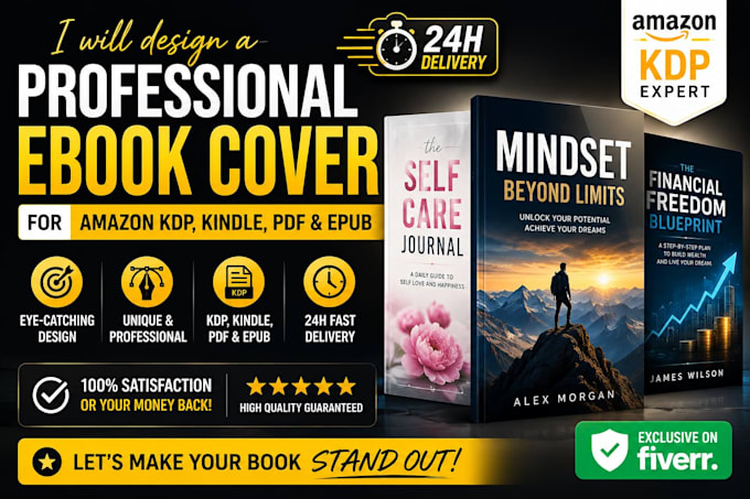 design a professional amazon KDP ebook cover that sells