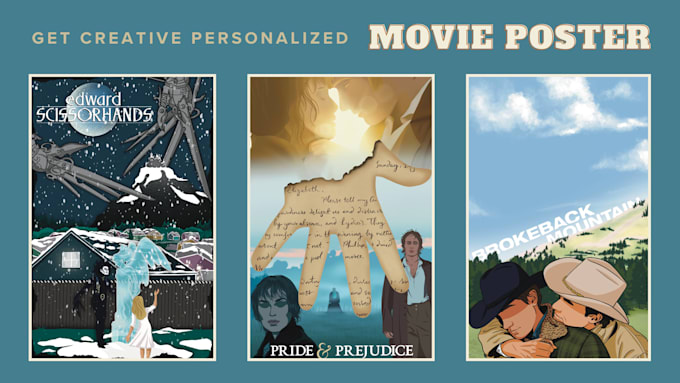 create a unique movie poster fanart personalizable