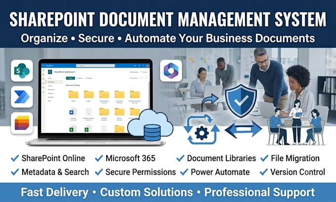 create sharepoint document management system with microsoft 365