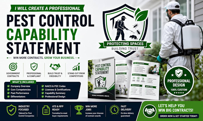 write and design your pest control capability statement for govcon