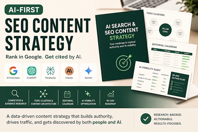 build a custom ai search and SEO content strategy