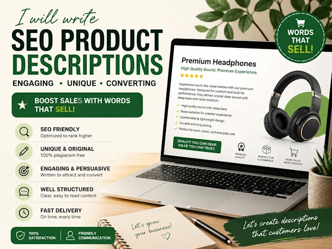 write SEO product descriptions for your ecommerce store