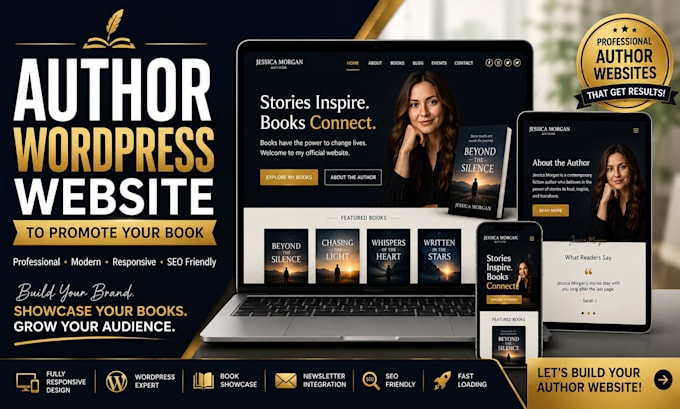 design an author wordpress website to promote your book