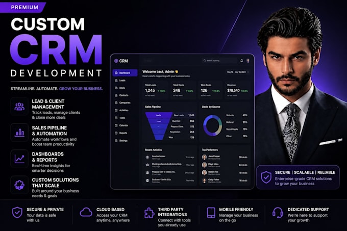 design and develop a custom CRM software solution
