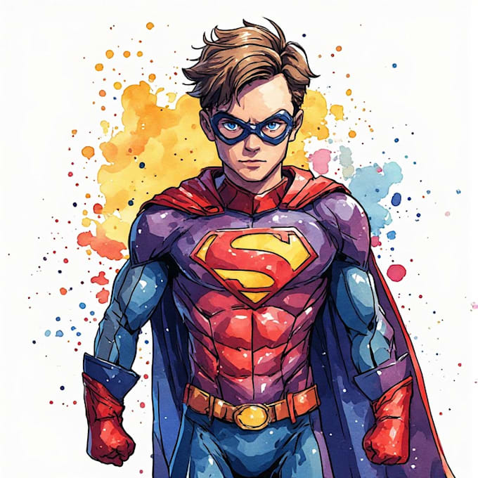 create amazing custom super hero portrait