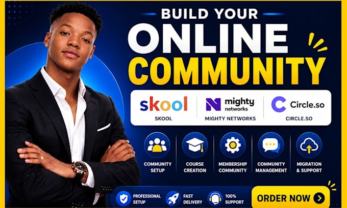 build skool, mighty networks, circle so online comunity, setup mighty networks