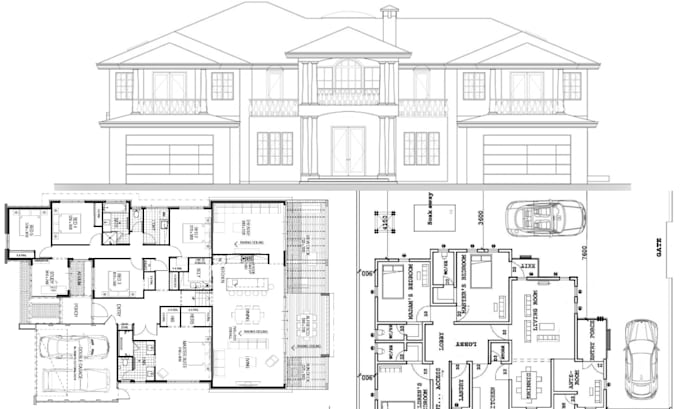 do architectural plan, mep, structural drawing in autocad