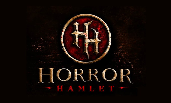 design custom game horror hamlet logo