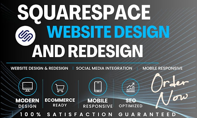 build squarespace website design, redesign clone squarespace website development