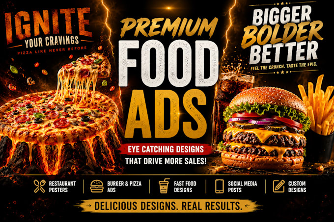 create ai generated ad posters for food