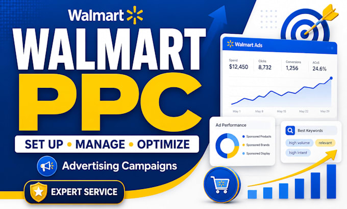 set up manage and optimize walmart PPC advertising campaigns