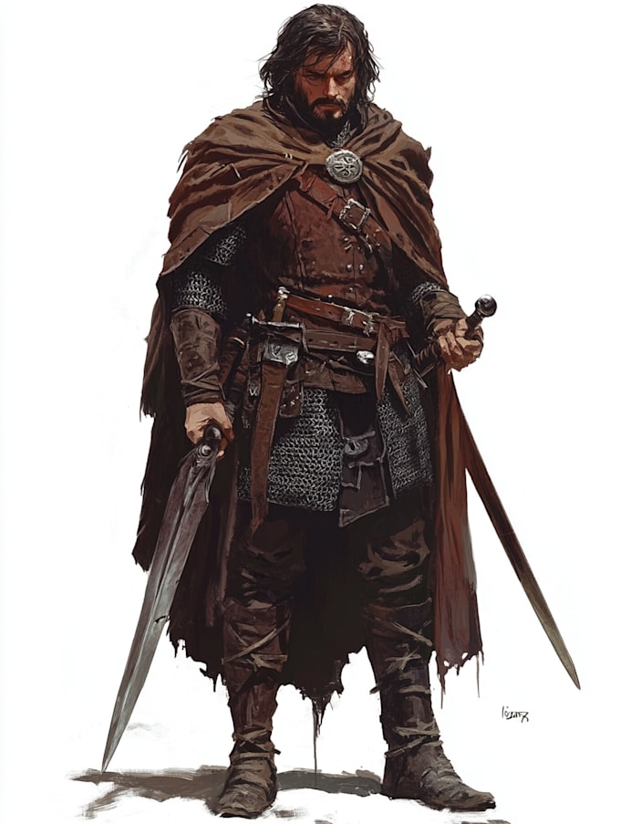 fantasy dnd character illustration